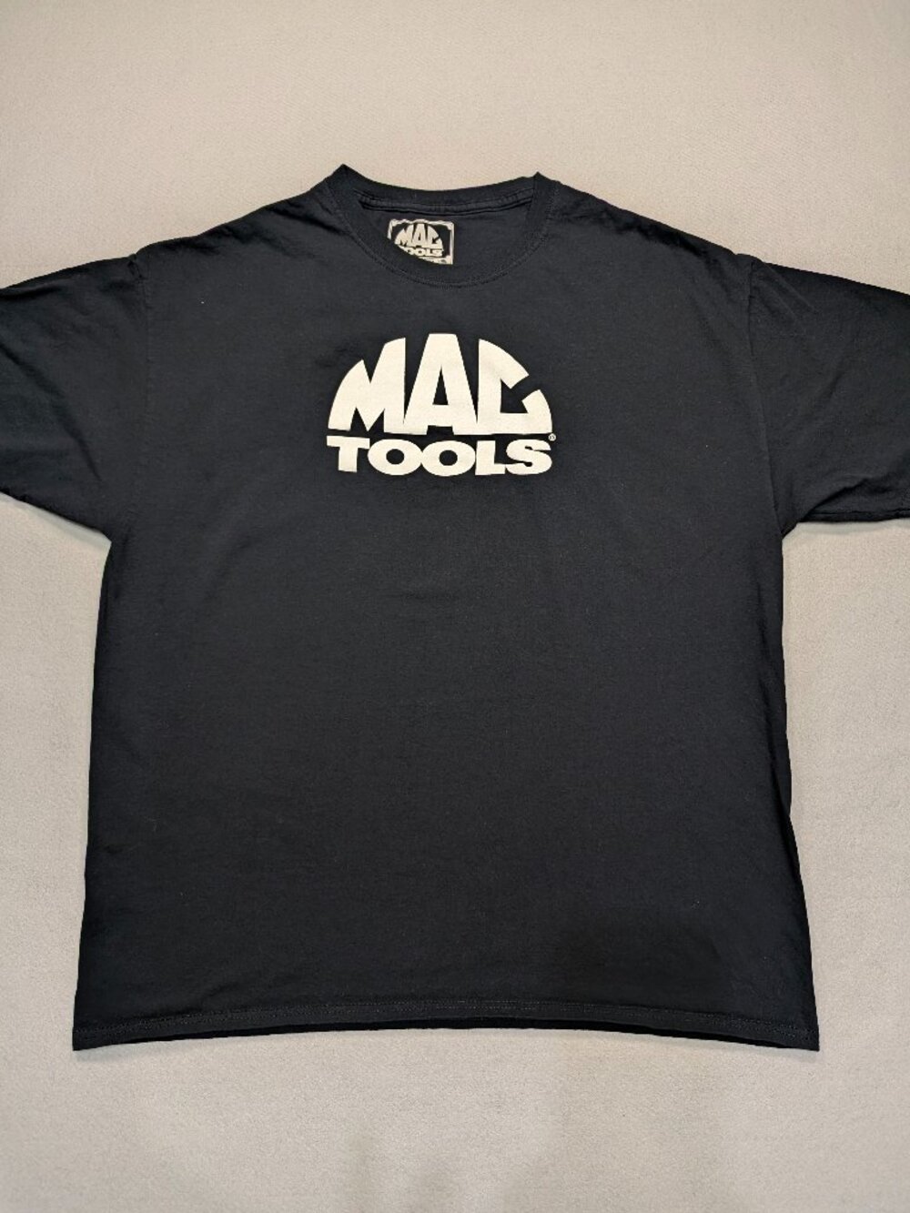 MAC Tools Mens XL Black Logo Automotive Mechanic Workwear Tee